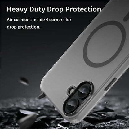 For iPhone 16 Plus Case Compatible with MagSafe TPU + PC Slim Matte Translucent Phone Cover