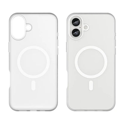 For iPhone 16 Plus Case Compatible with MagSafe TPU + PC Slim Matte Translucent Phone Cover