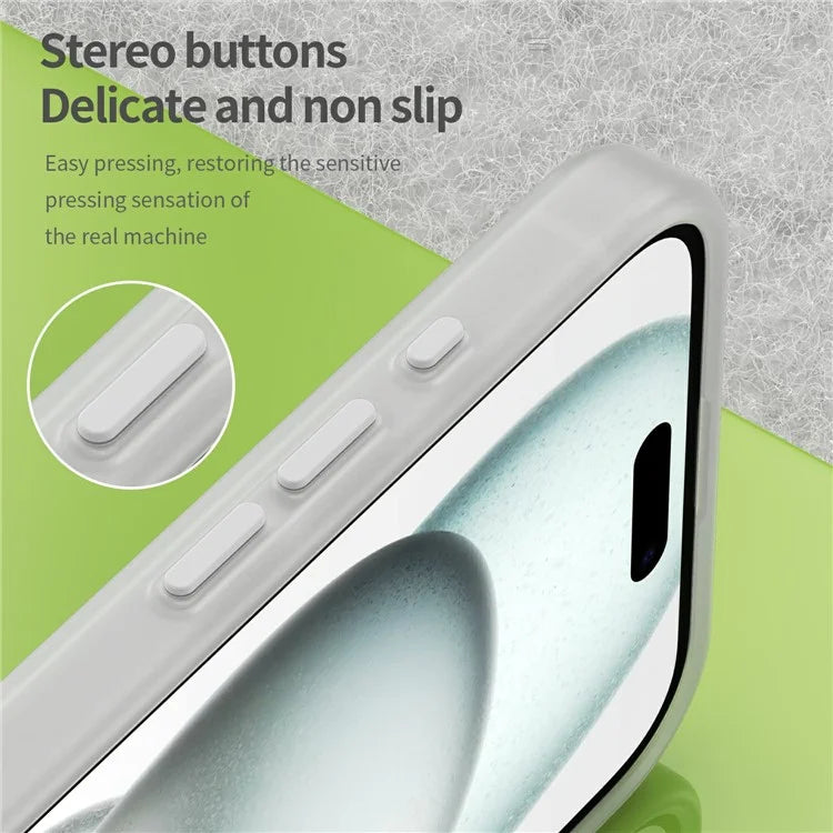 For iPhone 16 Plus Case Compatible with MagSafe TPU + PC Slim Matte Translucent Phone Cover