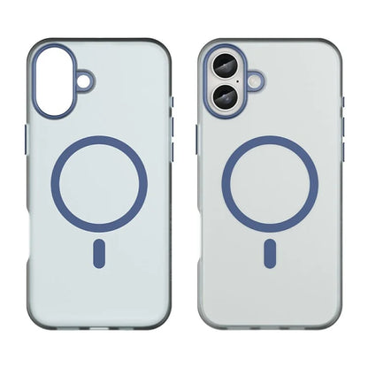 For iPhone 16 Plus Case Compatible with MagSafe TPU + PC Slim Matte Translucent Phone Cover