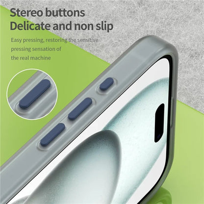 For iPhone 16 Plus Case Compatible with MagSafe TPU + PC Slim Matte Translucent Phone Cover