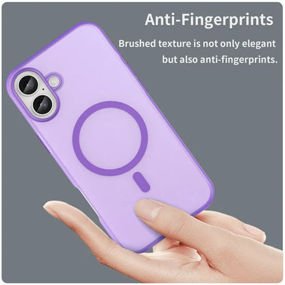 For iPhone 16 Plus Case Compatible with MagSafe TPU + PC Slim Matte Translucent Phone Cover