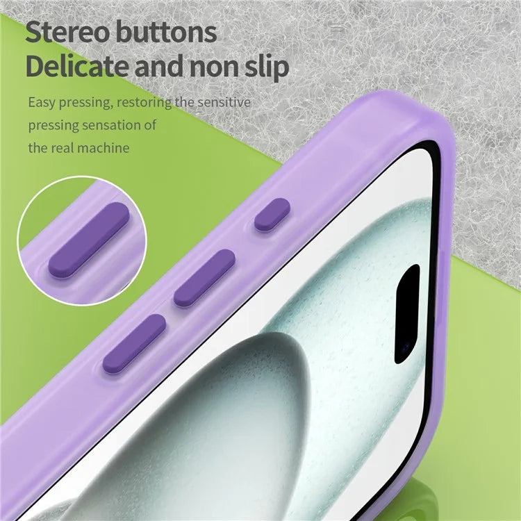 For iPhone 16 Plus Case Compatible with MagSafe TPU + PC Slim Matte Translucent Phone Cover