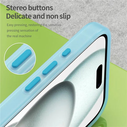 For iPhone 16 Plus Case Compatible with MagSafe TPU + PC Slim Matte Translucent Phone Cover