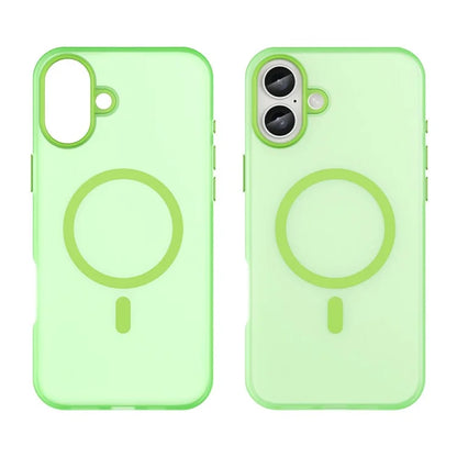 For iPhone 16 Plus Case Compatible with MagSafe TPU + PC Slim Matte Translucent Phone Cover