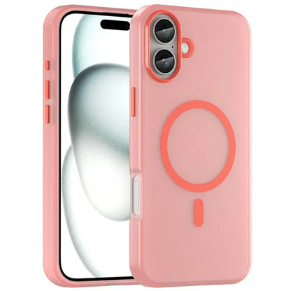 For iPhone 16 Plus Case Compatible with MagSafe TPU + PC Slim Matte Translucent Phone Cover