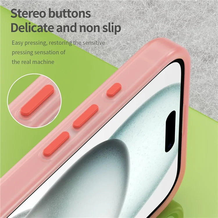 For iPhone 16 Plus Case Compatible with MagSafe TPU + PC Slim Matte Translucent Phone Cover