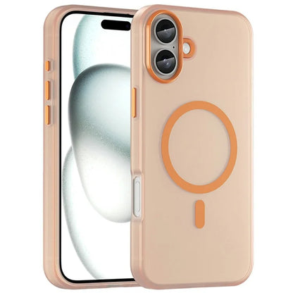 For iPhone 16 Plus Case Compatible with MagSafe TPU + PC Slim Matte Translucent Phone Cover