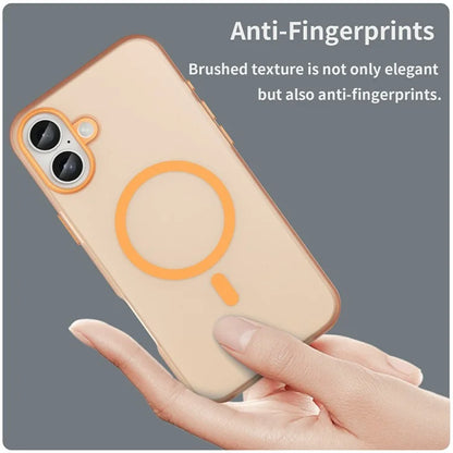 For iPhone 16 Plus Case Compatible with MagSafe TPU + PC Slim Matte Translucent Phone Cover
