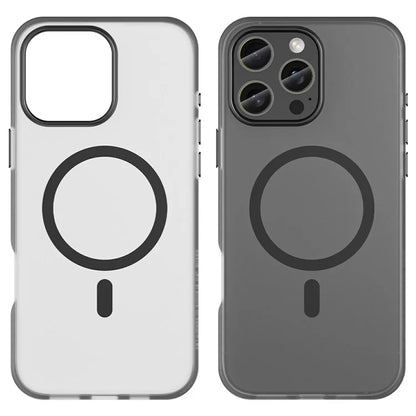 For iPhone 16 Pro Max Case Compatible with MagSafe TPU + PC Slim Matte Translucent Phone Cover