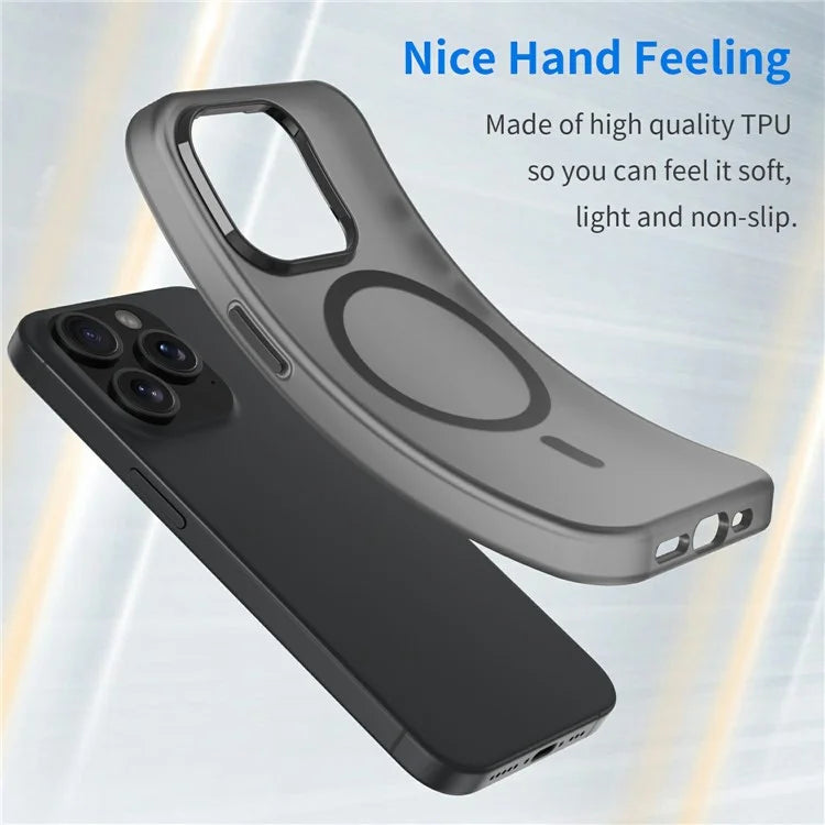 For iPhone 16 Pro Max Case Compatible with MagSafe TPU + PC Slim Matte Translucent Phone Cover