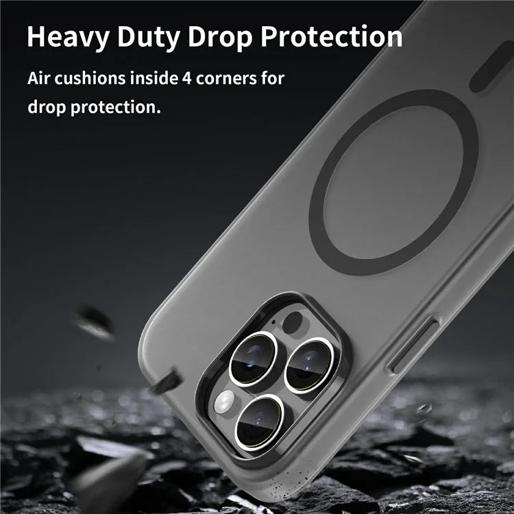 For iPhone 16 Pro Max Case Compatible with MagSafe TPU + PC Slim Matte Translucent Phone Cover