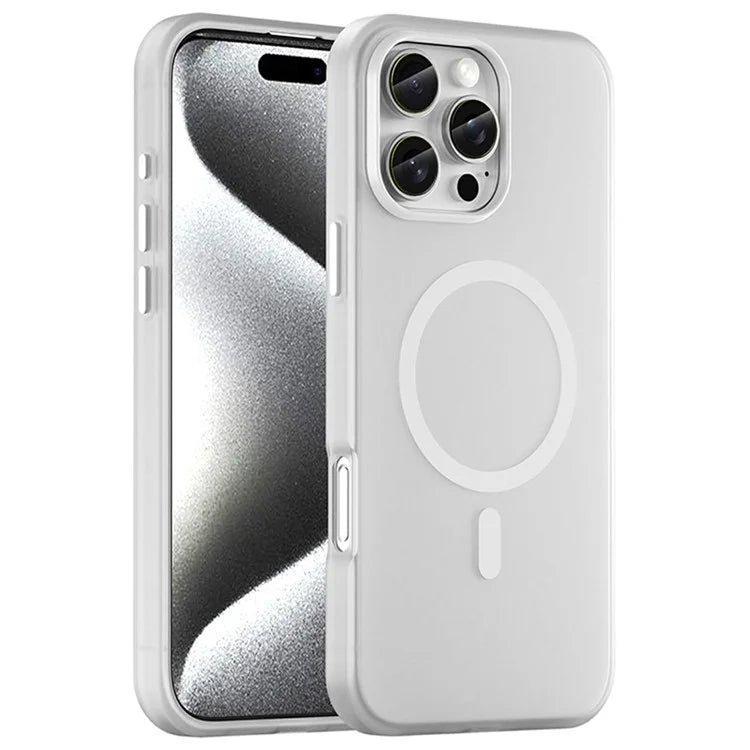 For iPhone 16 Pro Max Case Compatible with MagSafe TPU + PC Slim Matte Translucent Phone Cover