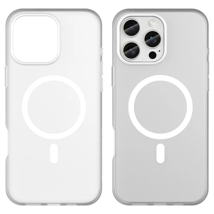 For iPhone 16 Pro Max Case Compatible with MagSafe TPU + PC Slim Matte Translucent Phone Cover