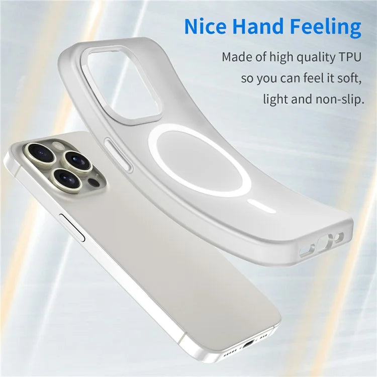 For iPhone 16 Pro Max Case Compatible with MagSafe TPU + PC Slim Matte Translucent Phone Cover