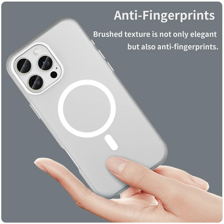 For iPhone 16 Pro Max Case Compatible with MagSafe TPU + PC Slim Matte Translucent Phone Cover