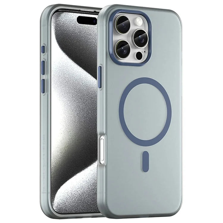 For iPhone 16 Pro Max Case Compatible with MagSafe TPU + PC Slim Matte Translucent Phone Cover