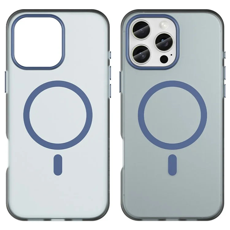 For iPhone 16 Pro Max Case Compatible with MagSafe TPU + PC Slim Matte Translucent Phone Cover