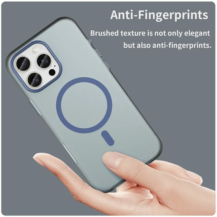 For iPhone 16 Pro Max Case Compatible with MagSafe TPU + PC Slim Matte Translucent Phone Cover
