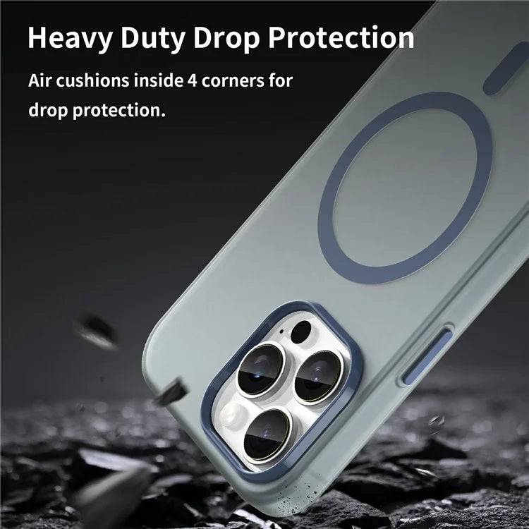For iPhone 16 Pro Max Case Compatible with MagSafe TPU + PC Slim Matte Translucent Phone Cover