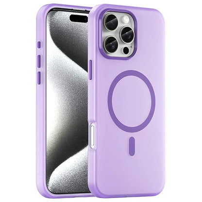 For iPhone 16 Pro Max Case Compatible with MagSafe TPU + PC Slim Matte Translucent Phone Cover