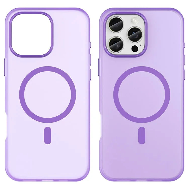 For iPhone 16 Pro Max Case Compatible with MagSafe TPU + PC Slim Matte Translucent Phone Cover