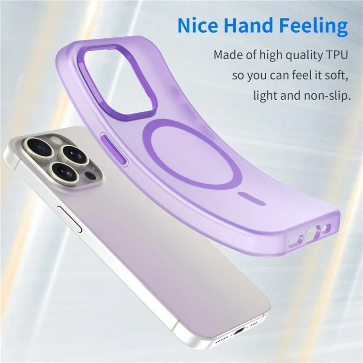 For iPhone 16 Pro Max Case Compatible with MagSafe TPU + PC Slim Matte Translucent Phone Cover