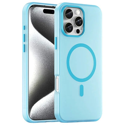 For iPhone 16 Pro Max Case Compatible with MagSafe TPU + PC Slim Matte Translucent Phone Cover
