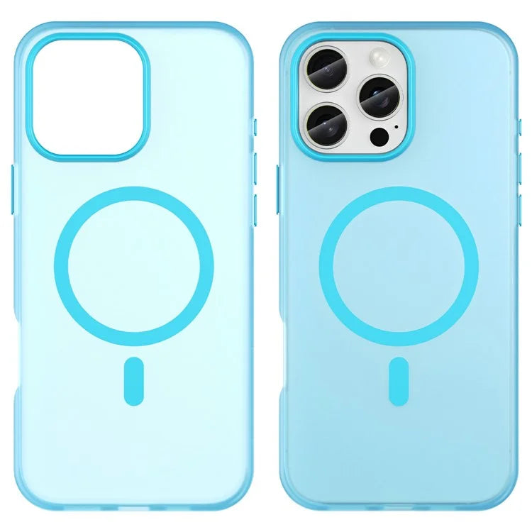 For iPhone 16 Pro Max Case Compatible with MagSafe TPU + PC Slim Matte Translucent Phone Cover