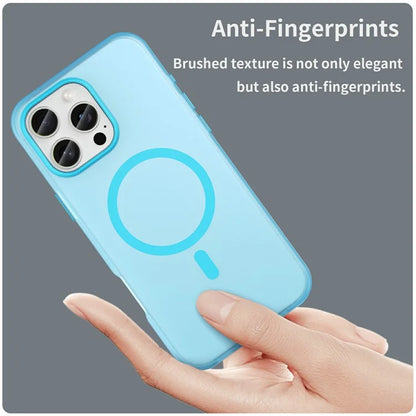 For iPhone 16 Pro Max Case Compatible with MagSafe TPU + PC Slim Matte Translucent Phone Cover