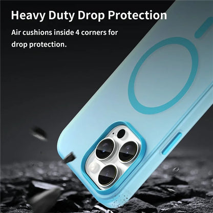 For iPhone 16 Pro Max Case Compatible with MagSafe TPU + PC Slim Matte Translucent Phone Cover