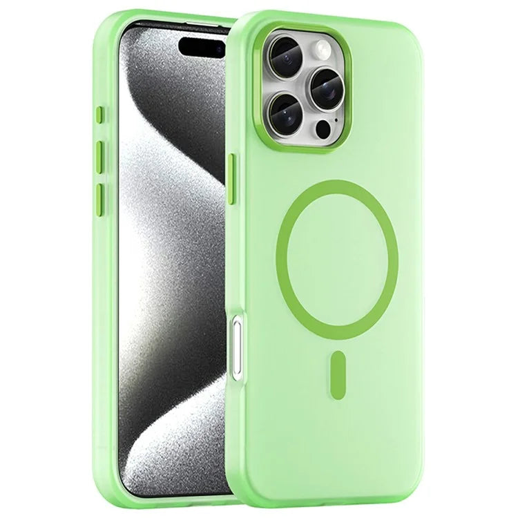 For iPhone 16 Pro Max Case Compatible with MagSafe TPU + PC Slim Matte Translucent Phone Cover