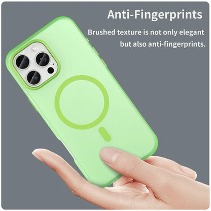 For iPhone 16 Pro Max Case Compatible with MagSafe TPU + PC Slim Matte Translucent Phone Cover