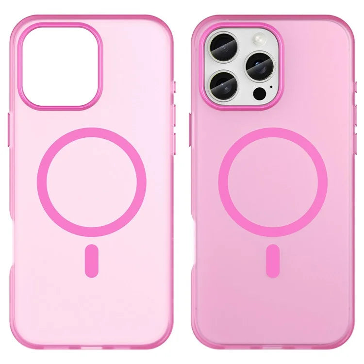 For iPhone 16 Pro Max Case Compatible with MagSafe TPU + PC Slim Matte Translucent Phone Cover