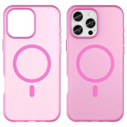 For iPhone 16 Pro Max Case Compatible with MagSafe TPU + PC Slim Matte Translucent Phone Cover