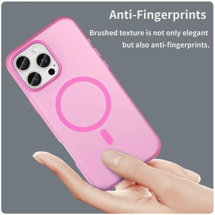 For iPhone 16 Pro Max Case Compatible with MagSafe TPU + PC Slim Matte Translucent Phone Cover