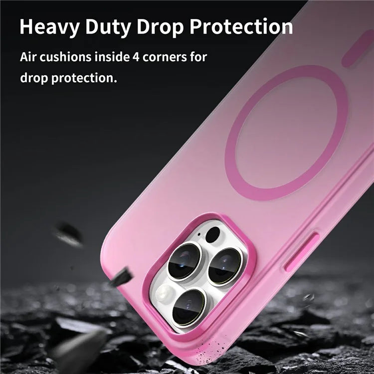 For iPhone 16 Pro Max Case Compatible with MagSafe TPU + PC Slim Matte Translucent Phone Cover