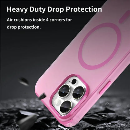 For iPhone 16 Pro Max Case Compatible with MagSafe TPU + PC Slim Matte Translucent Phone Cover