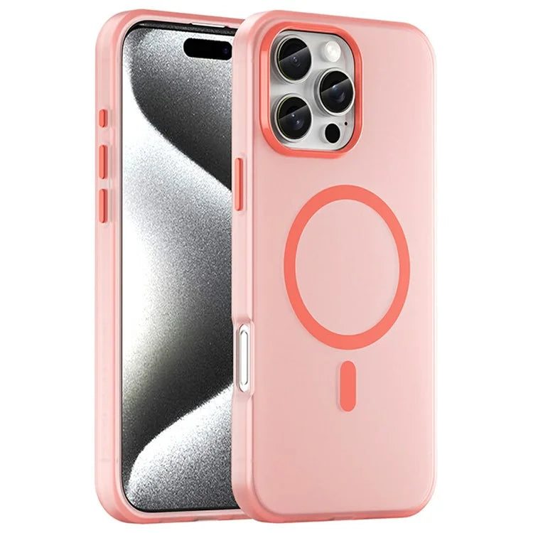 For iPhone 16 Pro Max Case Compatible with MagSafe TPU + PC Slim Matte Translucent Phone Cover