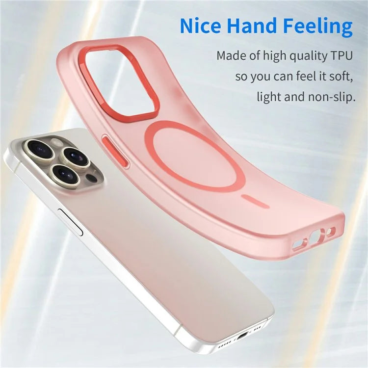 For iPhone 16 Pro Max Case Compatible with MagSafe TPU + PC Slim Matte Translucent Phone Cover