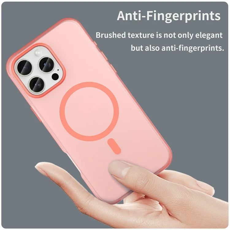 For iPhone 16 Pro Max Case Compatible with MagSafe TPU + PC Slim Matte Translucent Phone Cover