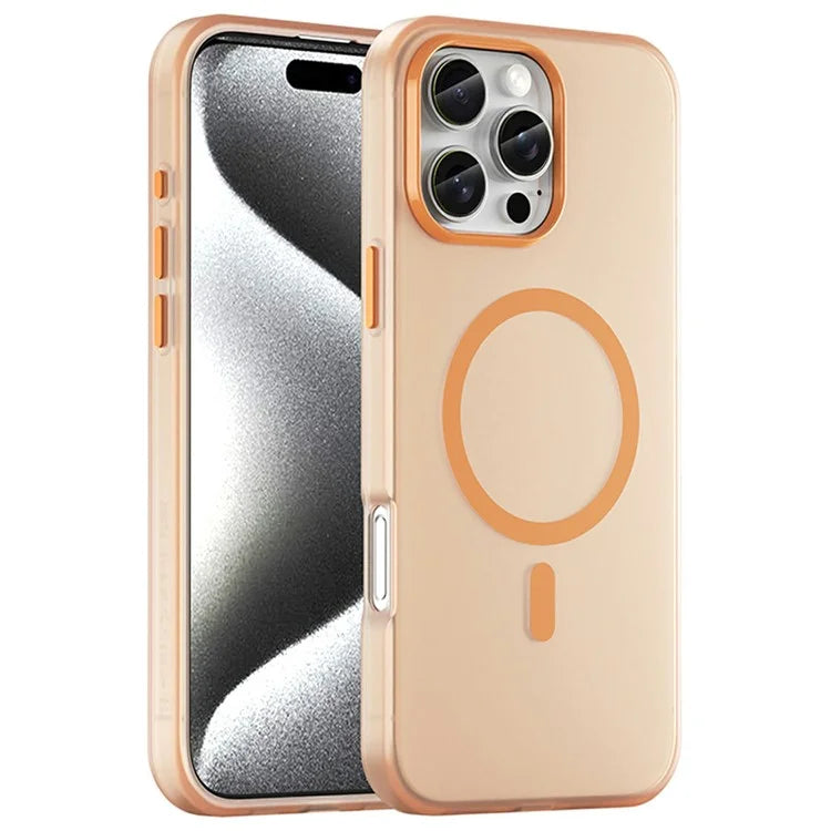 For iPhone 16 Pro Max Case Compatible with MagSafe TPU + PC Slim Matte Translucent Phone Cover