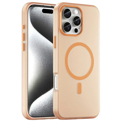 For iPhone 16 Pro Max Case Compatible with MagSafe TPU + PC Slim Matte Translucent Phone Cover