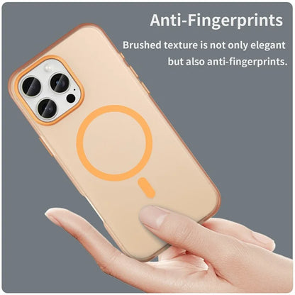 For iPhone 16 Pro Max Case Compatible with MagSafe TPU + PC Slim Matte Translucent Phone Cover