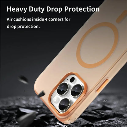 For iPhone 16 Pro Max Case Compatible with MagSafe TPU + PC Slim Matte Translucent Phone Cover