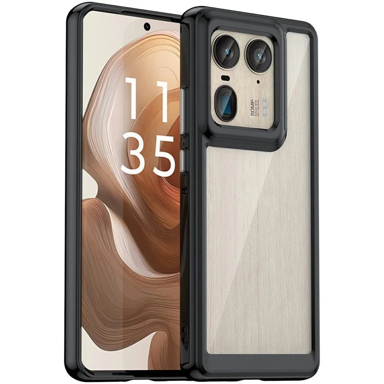For Motorola Edge 50 Ultra 5G / Moto X50 Ultra 5G Case TPU +Acrylic Protective Clear Phone Cover