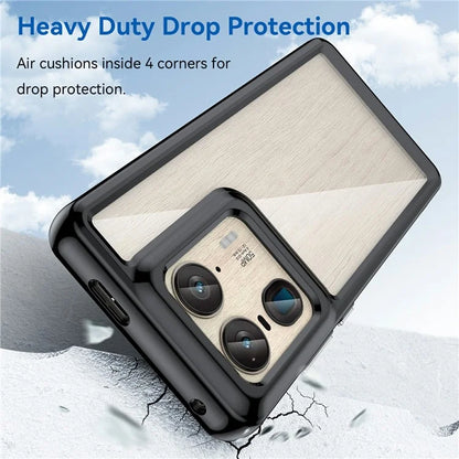 For Motorola Edge 50 Ultra 5G / Moto X50 Ultra 5G Case TPU +Acrylic Protective Clear Phone Cover