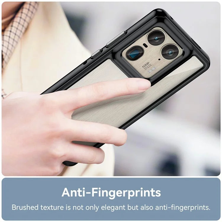 For Motorola Edge 50 Ultra 5G / Moto X50 Ultra 5G Case TPU +Acrylic Protective Clear Phone Cover
