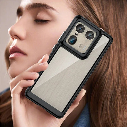 For Motorola Edge 50 Ultra 5G / Moto X50 Ultra 5G Case TPU +Acrylic Protective Clear Phone Cover