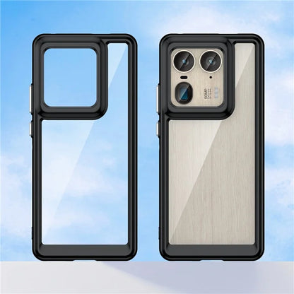 For Motorola Edge 50 Ultra 5G / Moto X50 Ultra 5G Case TPU +Acrylic Protective Clear Phone Cover